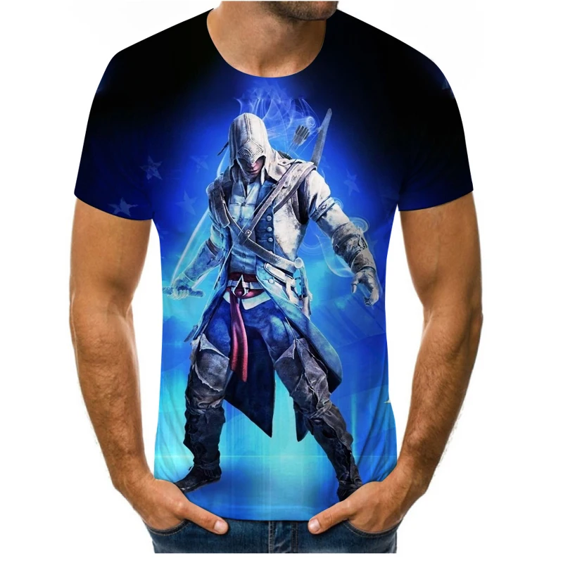 

Summer men's casual T-shirts, oversized T-shirts, loose and breathable, exquisite 3DT shirts, daily theme patterns for teenagers