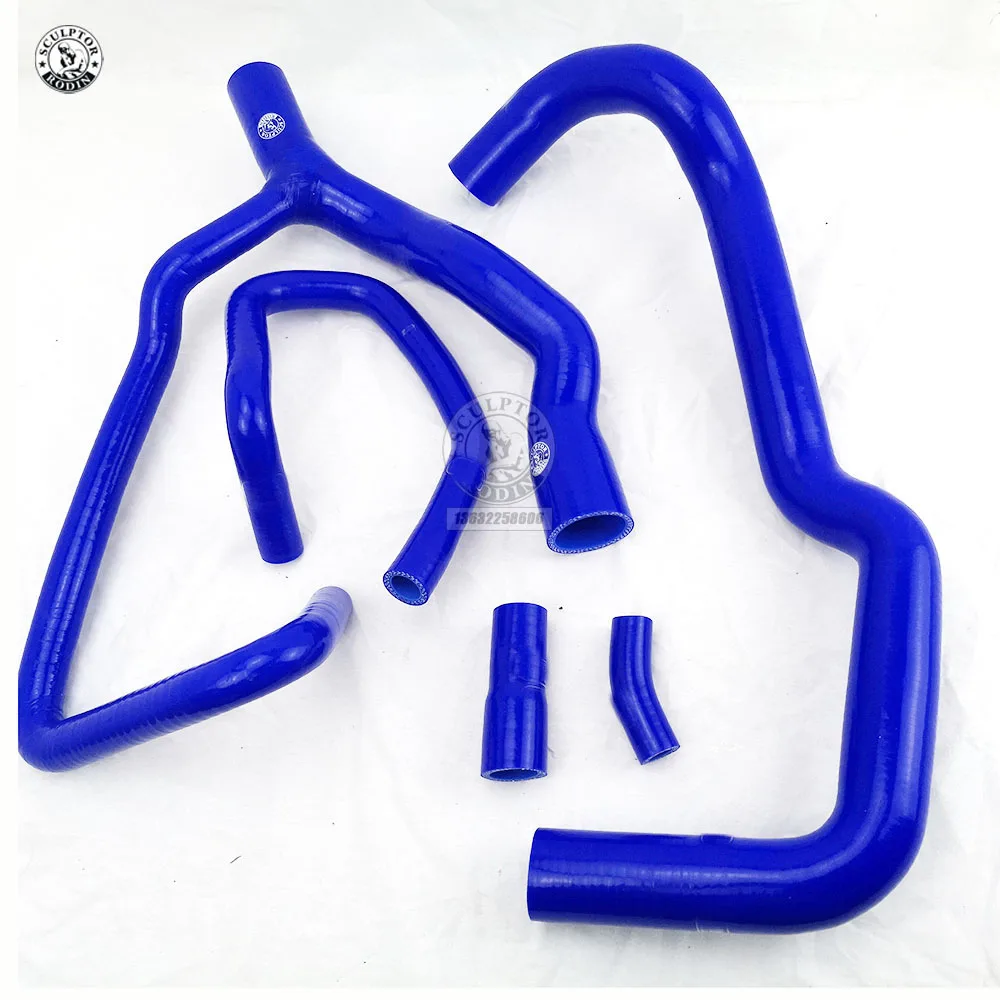 Силиконовый шланг радиатора для PEUGEOT 306/406 2.0L 16V EW10 1995-2004(5 шт.) красный/синий/черный - Цвет: k8-180 k8-181 blue
