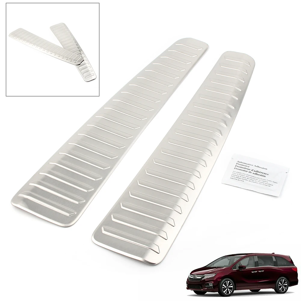 Steel Car Interior Rear Bumper Foot Plate Cover For Honda Odyssey 2018 2019 2020 US Version