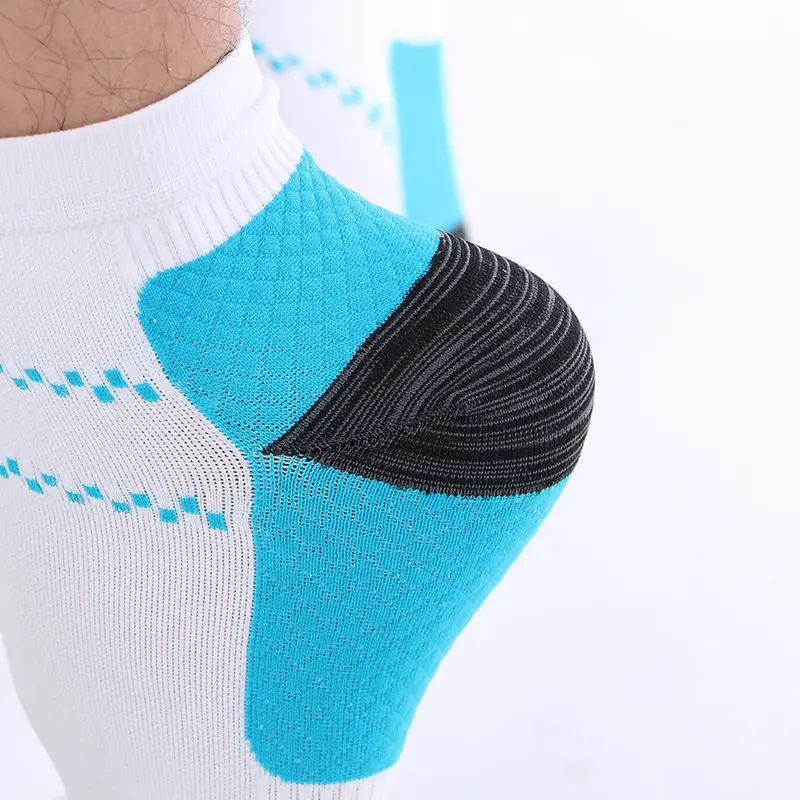 1 пара мужские и женские Компрессионные носки для ног модные на каблуке мягкие
