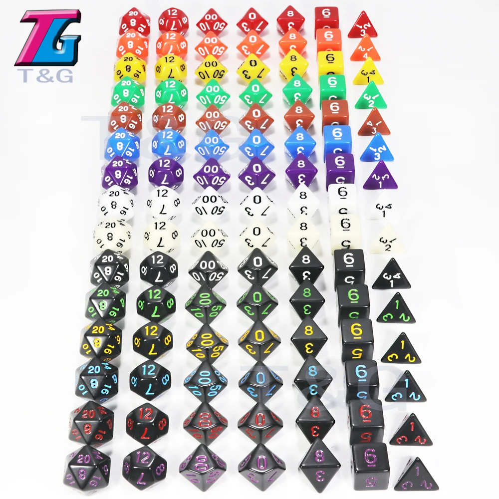 Непрозрачные цифровой игральная кость поли под давлением игровой ролевой игры