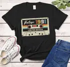 Винтажная футболка в стиле ретро 1991, сделанная в 1991 году, на 29-летие, 29 лет, подарок для мамы, на день рождения папы, идея для 29-го дня рождения, Классическая футболка
