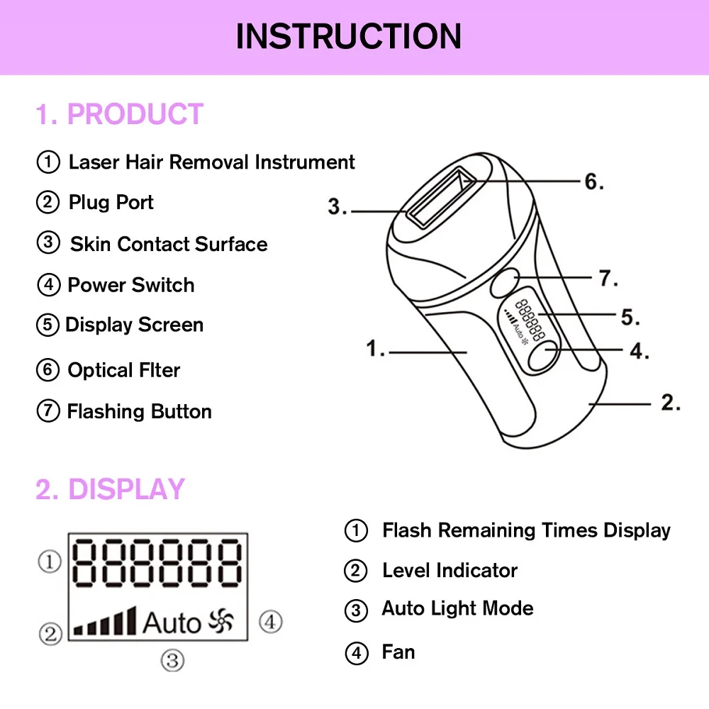 Hot sale IPL photo epilator for women home use 500000 flashes lazer hair removal instrument | Бытовая техника