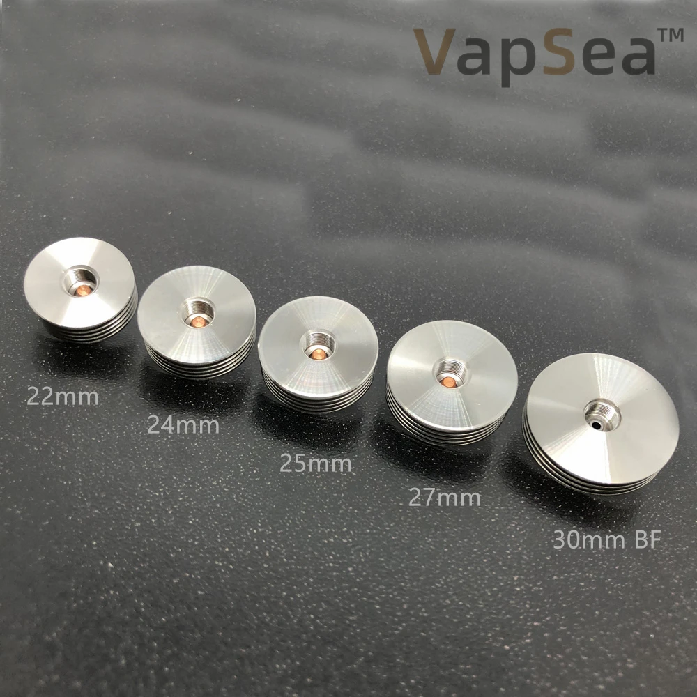 22/24/25/27/30 мм нержавеющая сталь 510 Thead теплоотвод BF Pin дно подачи адаптер для испарителя электронной сигареты