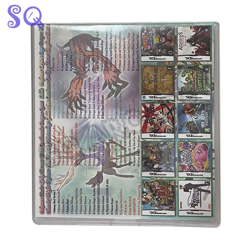 

208 in 1 Hot Game Cartridge For DS 2DS 3DS Game Console with Pokemoned Black White HeartGold SoulSilver Platinum Diamond Pearl