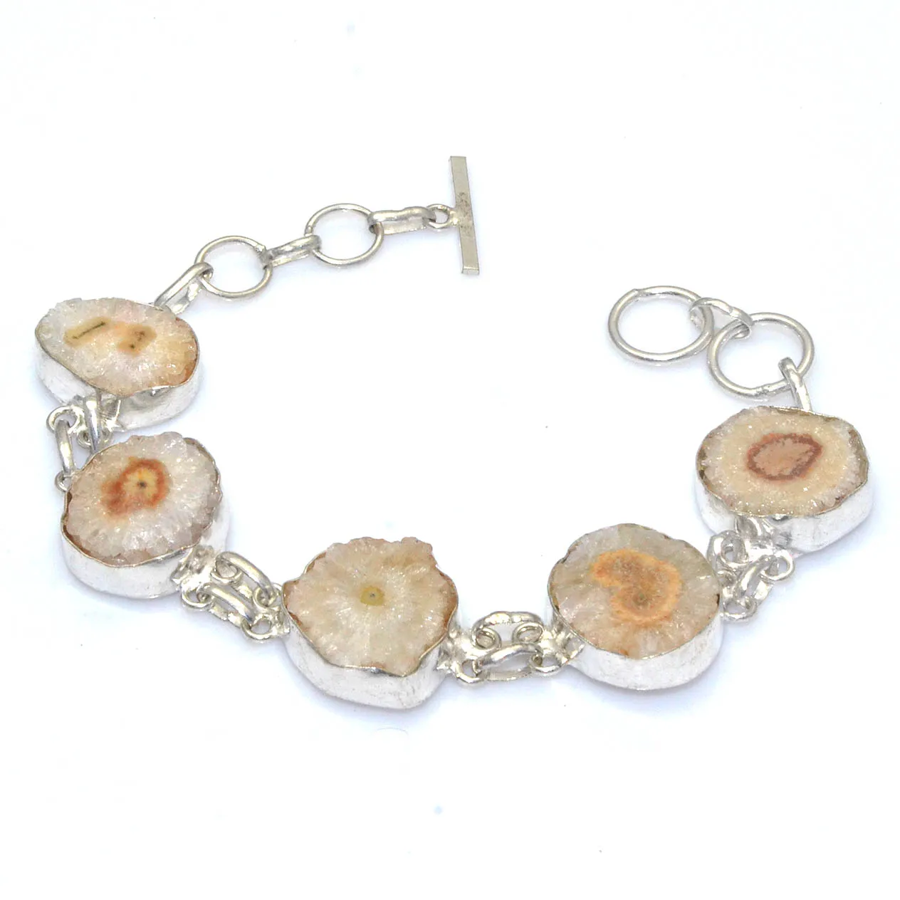 

Подлинный кварцевый браслет с солнечной батареей, серебристый, покрытый медью, 22,2 см, B4477