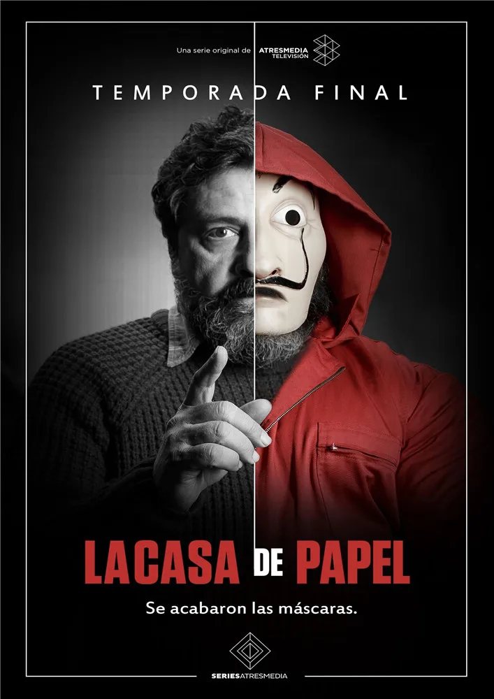 Бургундия Глянцевые бумажные плакаты la casa de papel, украшение на стену, хорошее качество - Цвет: Бургундия