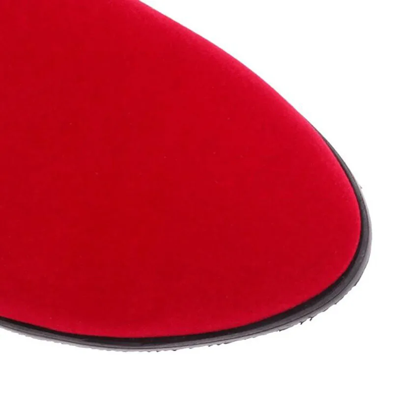 Новинка весна осень 2020 сапоги до колена замшевые высокие на толстом каблуке