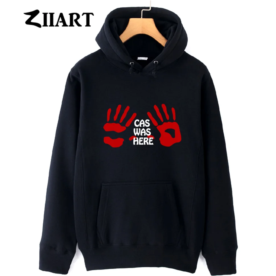 Сверхъестественный Ангел Кастиэль cas was here красная одежда для пары с ручным