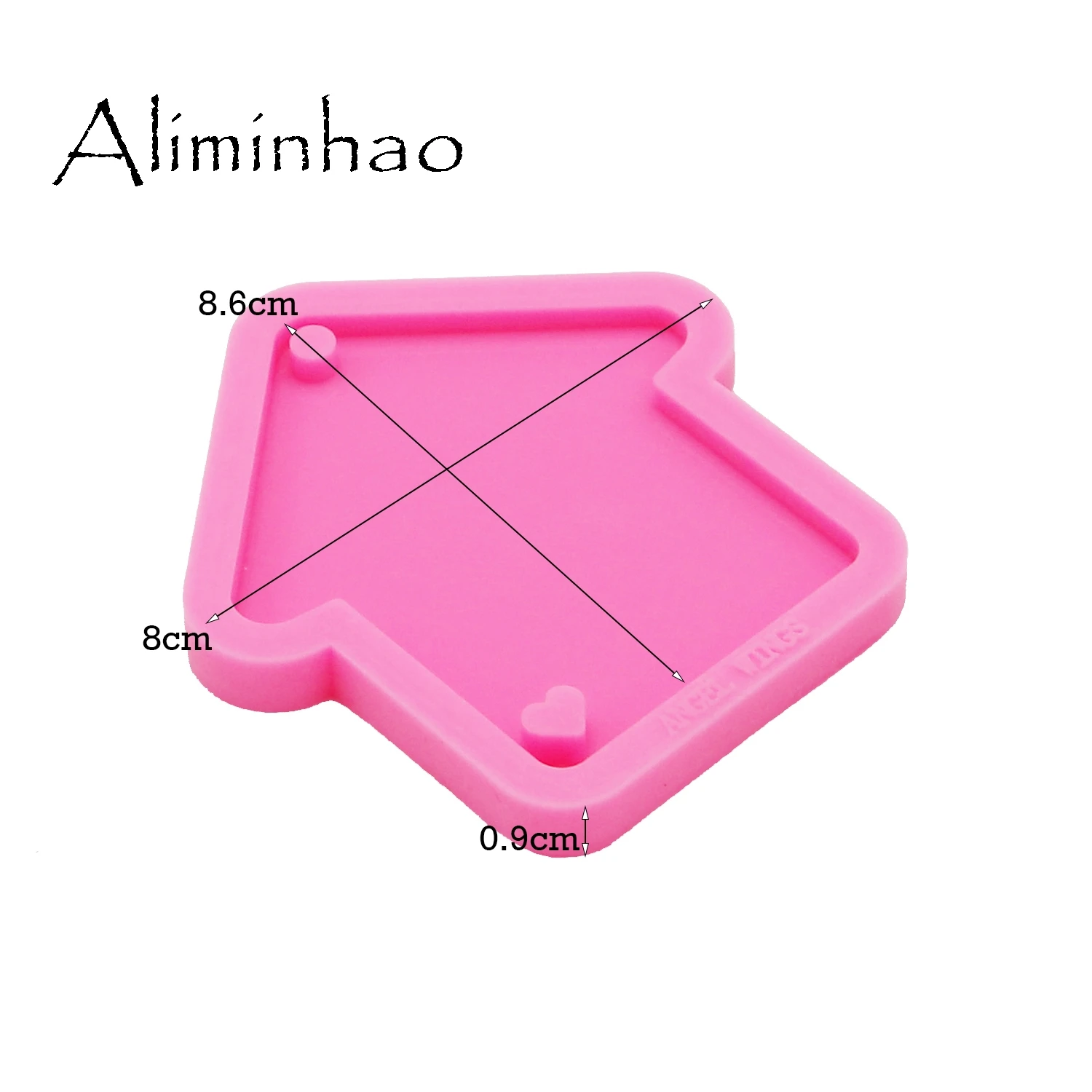 dy0175 shiny christmas house silicone molds diy epoxy resin crafting keychains mold fondant chocolate sugarcraft cake molds free global shipping