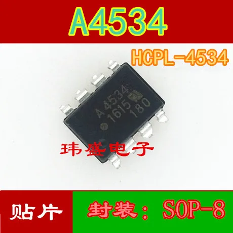 

10pcs HCPL-4534 SOP-8 A4534