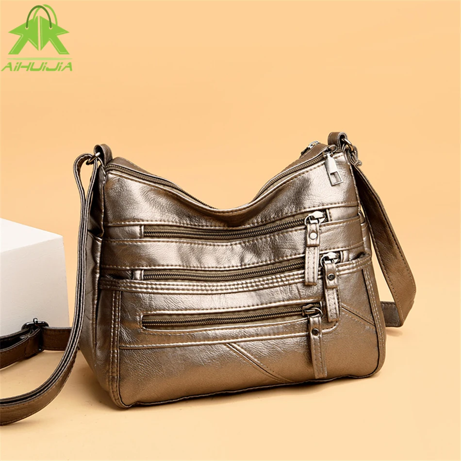 

Women Shoulder Bag Leather Luxury Handbags Women's Bags 2021 Designer Shoulder Crossbody Bag Female Fashion Female for Ladies