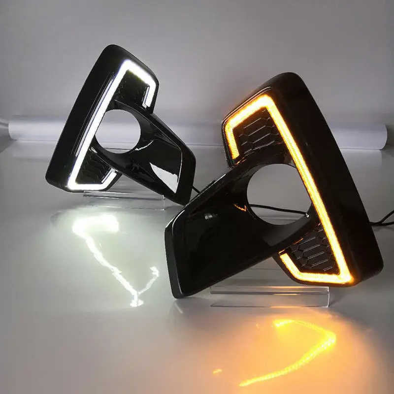 СВЕТОДИОДНЫЙ DRL для Toyota Hilux Rocco 2018 дневной ходовой светильник противотуманная