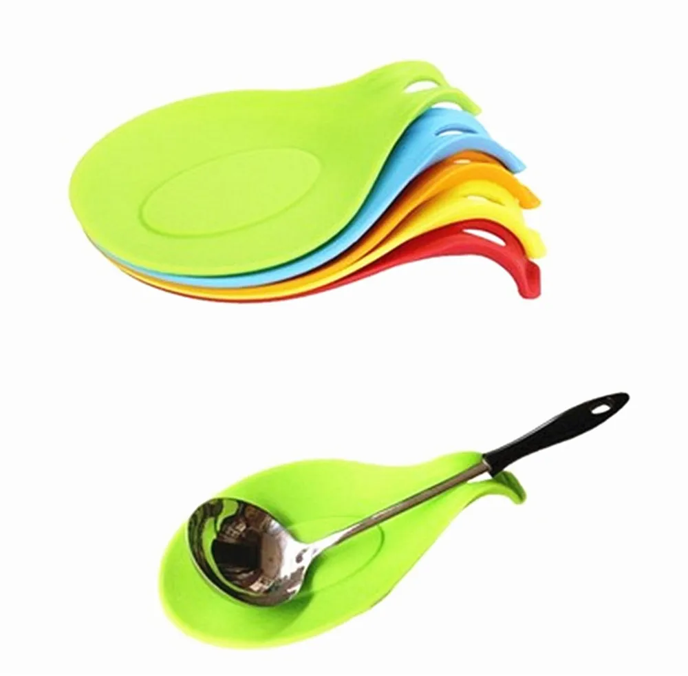 1 шт. силиконовая ложка изоляционный коврик Силиконовая Термостойкая Подставка