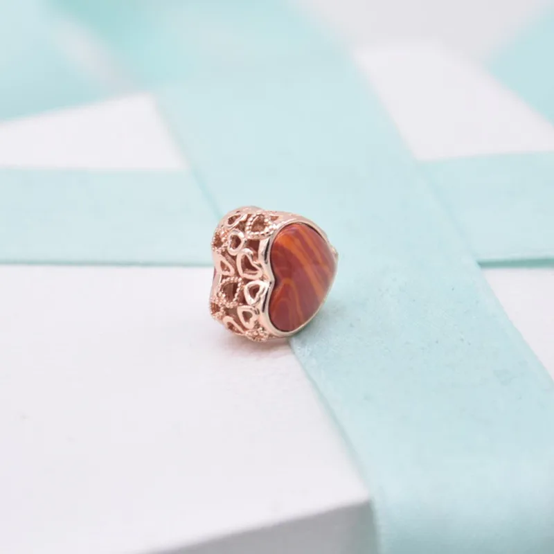 Шармы подвески в форме красного сердца для браслетов 2019 ограниченная серия