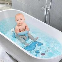 baby bath mat with baby shower seat bathtub cushion back support non slip safety comfortable bathroom chair