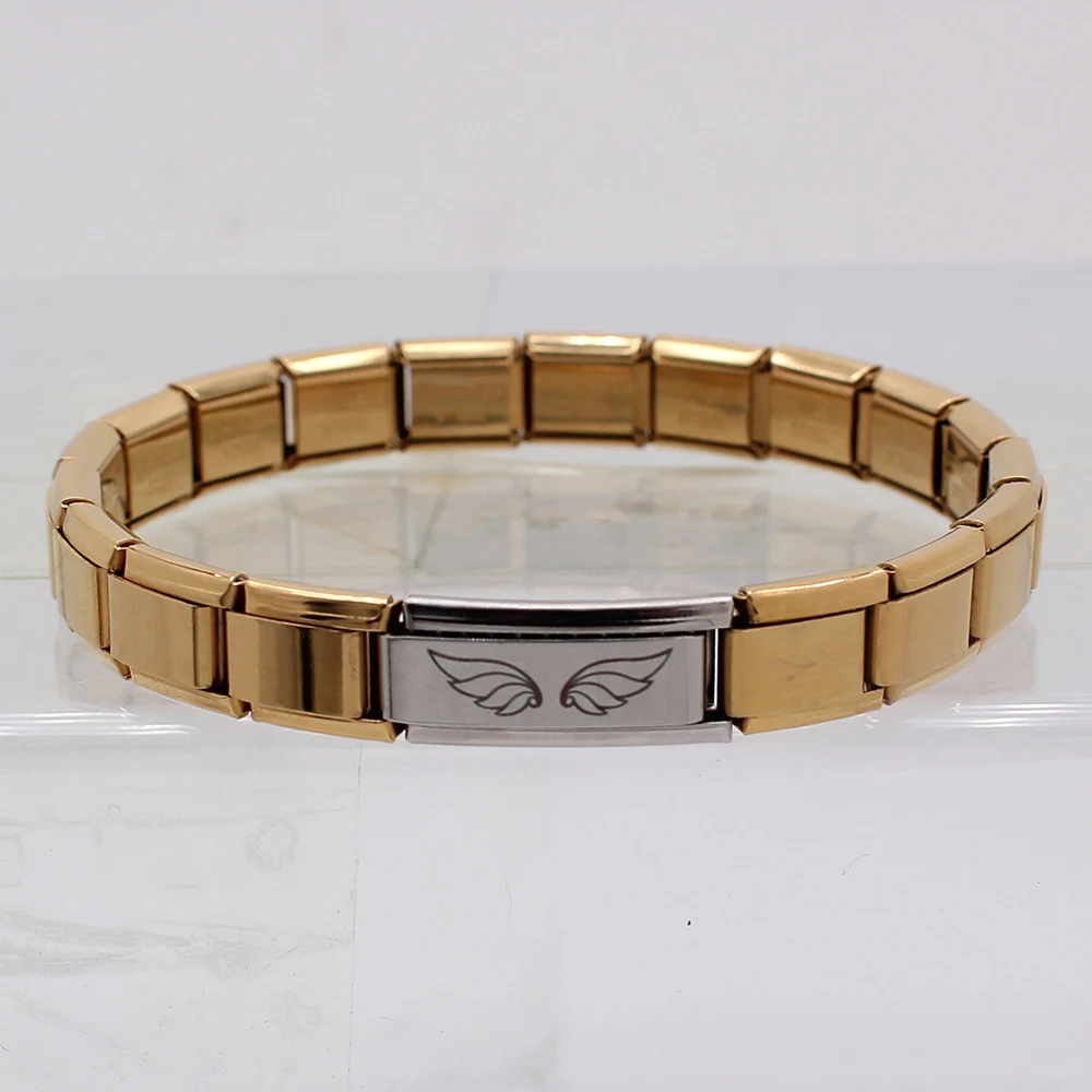 Браслет Hapiship из нержавеющей стали 9 мм итальянский Шарм для женщин безопасный