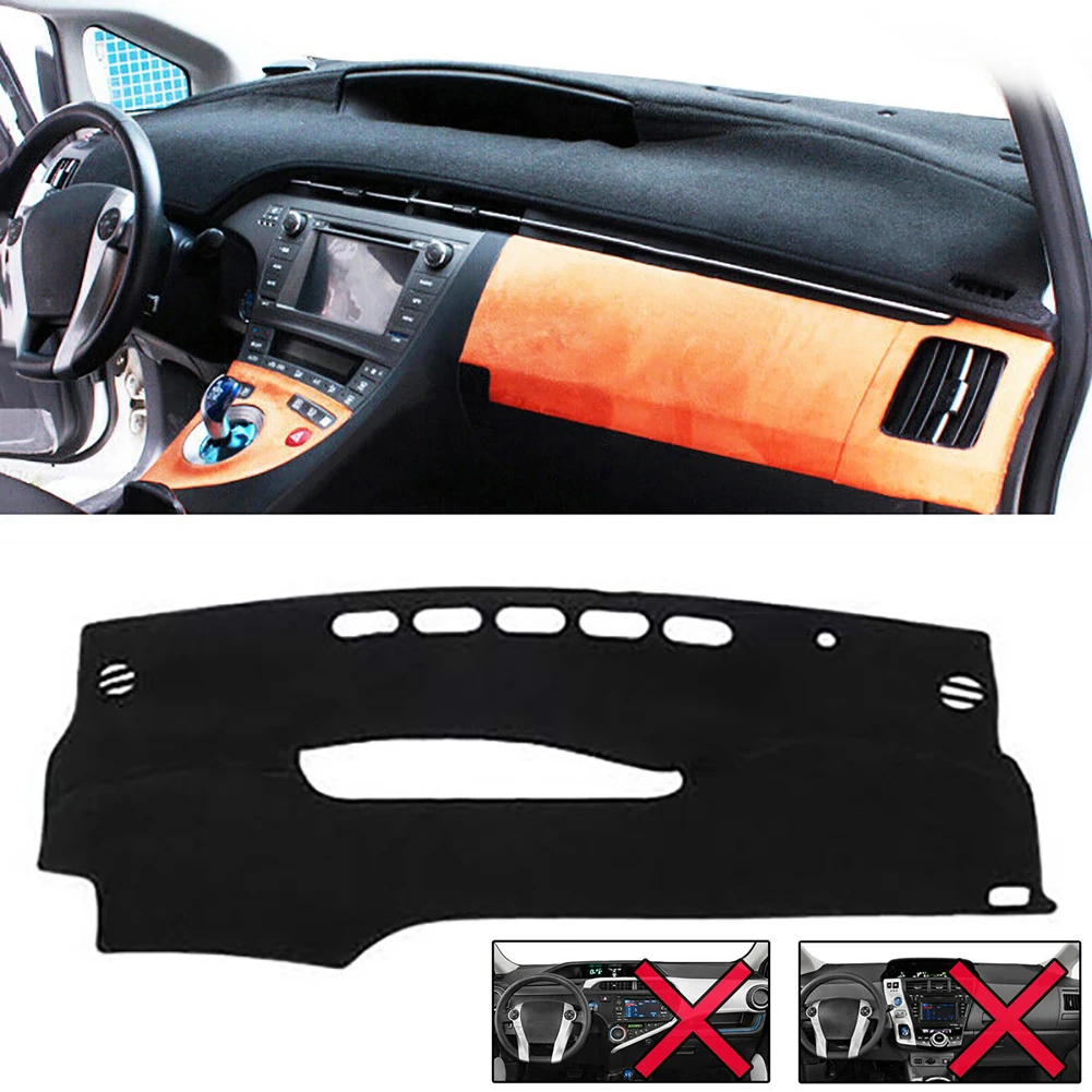 Накладка на приборную панель автомобиля, коврик для Toyota Prius XW30 2010-2013, коврик на приборную панель, защита от солнца, автомобильные аксессуары