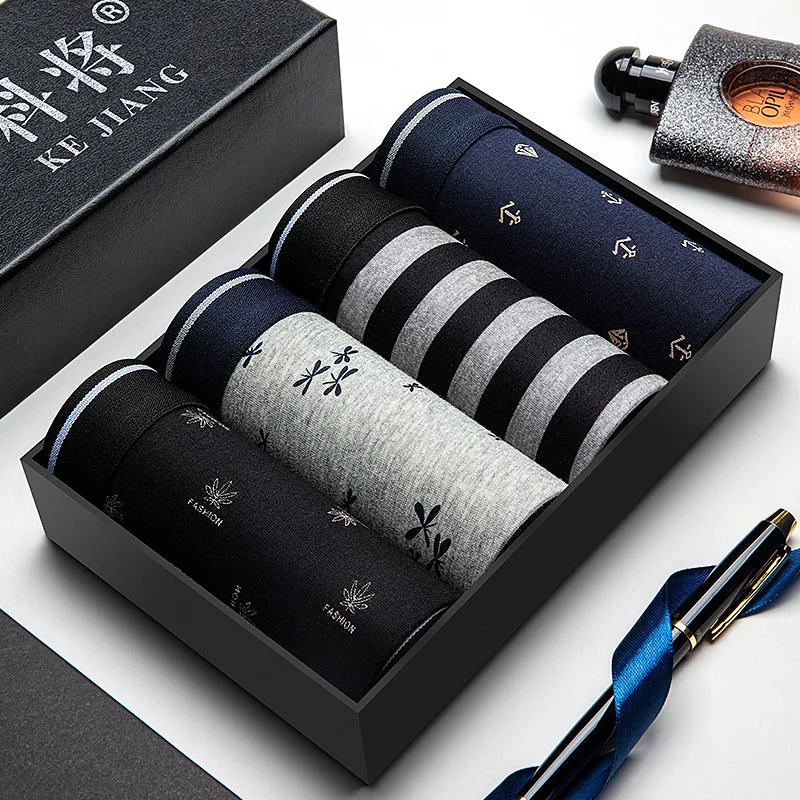 KEJIANG Мужское нижнее белье ледяные шелковые боксеры брифы мужские сексуальные