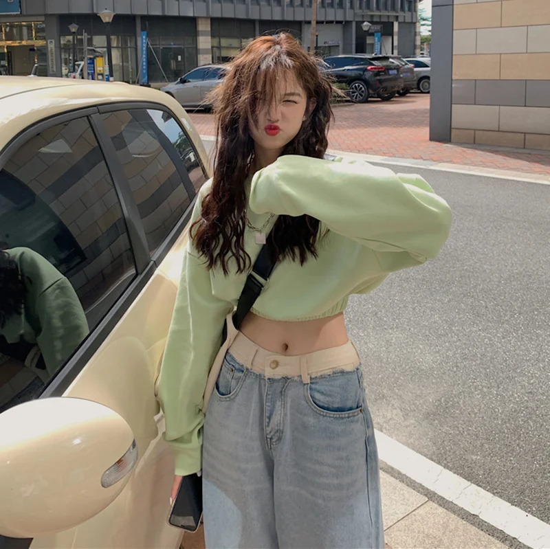 Женское дизайнерское худи с капюшоном маленький боди новинка 2021 милое и острые