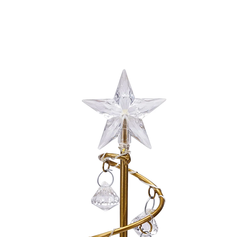 Светильник для рождественской елки с кристаллами и бриллиантами украшение