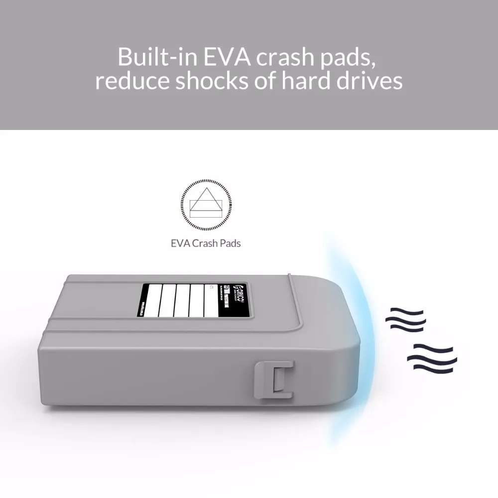 ORICO 5 шт. защитный футляр для жесткого диска водоотталкивающий чехол хранения