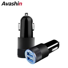 Автомобильное зарядное устройство с двумя USB-портами, 12-24 В