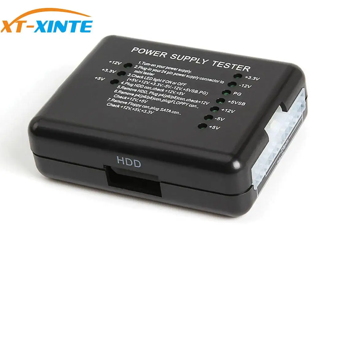 Тестер для компьютерного блока питания, 20/24 контактов, 12 В, 5 В, 3,3 В светодиодный ная индикация, диагностические инструменты для PSU, тестирование ATX SATA HDD