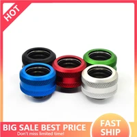 od1416mm hard tubing fitting hand twist 3 laps g14 thread rigid tube compression for pc water cooling system 5 colors
