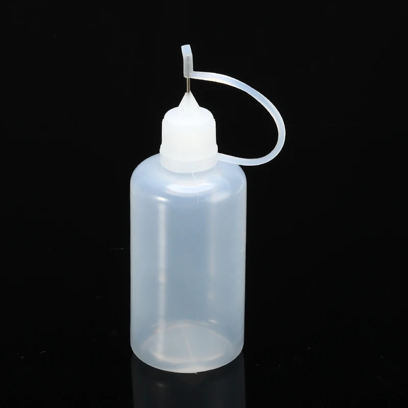 5/10/20/50MLDropper бутылки иглы пустая пластмассовая Бутылка для жидкости с крышками