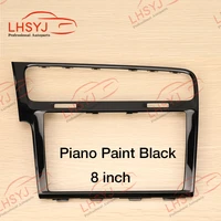 8 inch 9 2 inch piano black mib radio frame panel decorative frame for volkswagen golf 7 mk7 golf 7 5 mk7 5 mib screen bezel