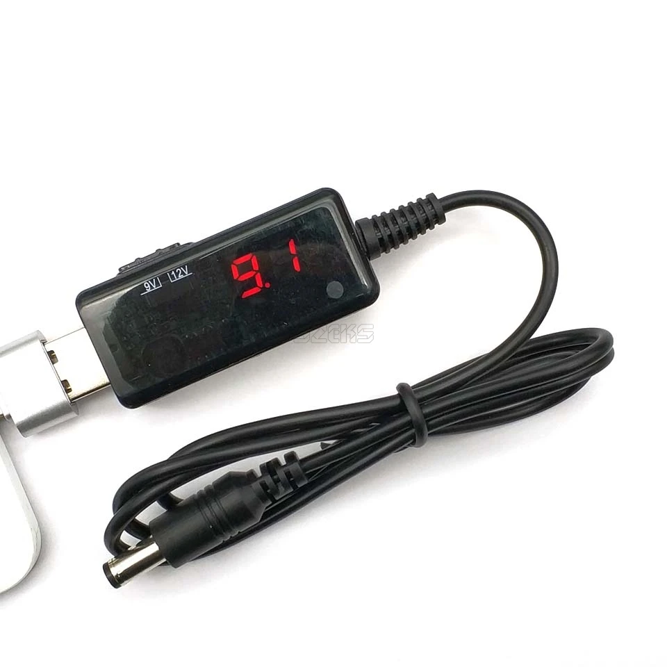 USB Boost Converter DC 5V To 9V 12V USB Step-up Converter Cable+ 3.5x1.35mm Connecter For Power Supply/Charger/Power Converter