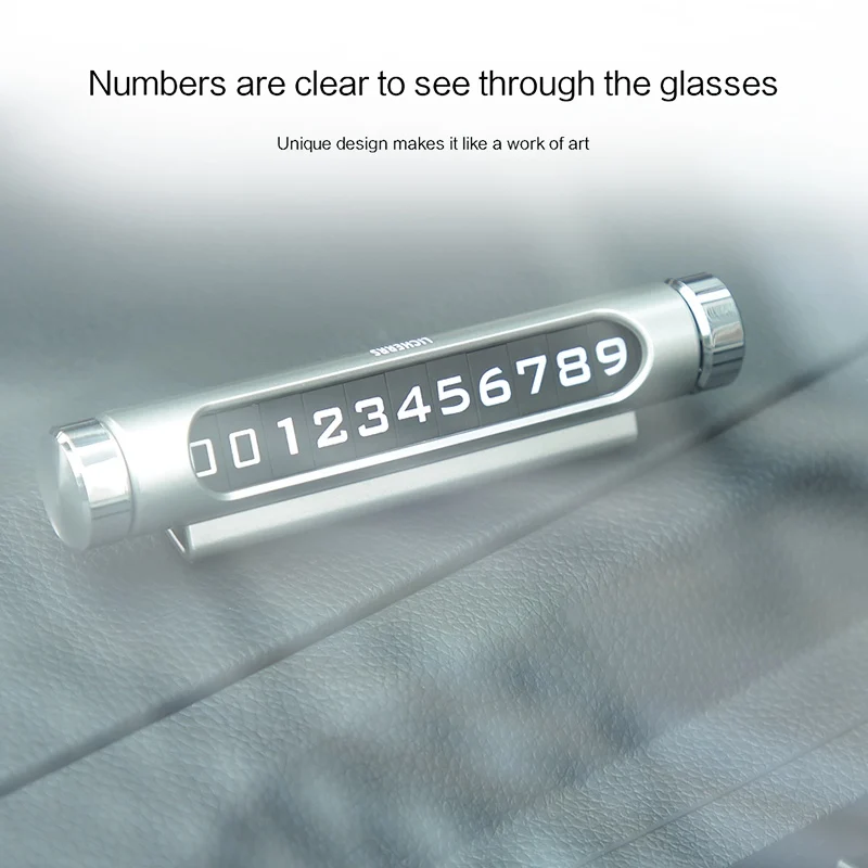 Licheers карта автомобильной временной парковки ABS телефон лампа для ночного