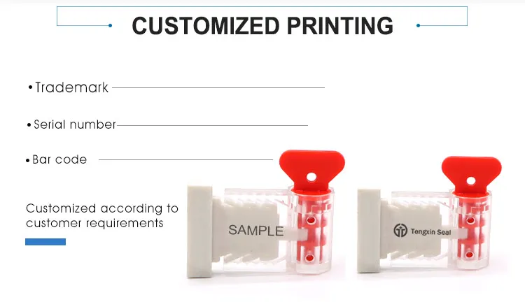 

TXMS 101 High Security Tamper Evident ABS Plastic Gas Meter Seal
