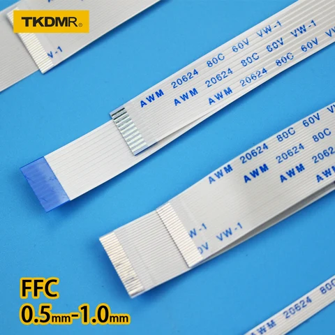 Плоский гибкий кабель TKDMR FFC FPC LCD AWM 20624 80C 60V VW-1 FFC-0.5MM 4P/5P/6P/8P/10P/12P/14P/16P/18 пиксель/20 пикселей/24 пикселей/26 пикселей/30 пикселей/32 пикселей