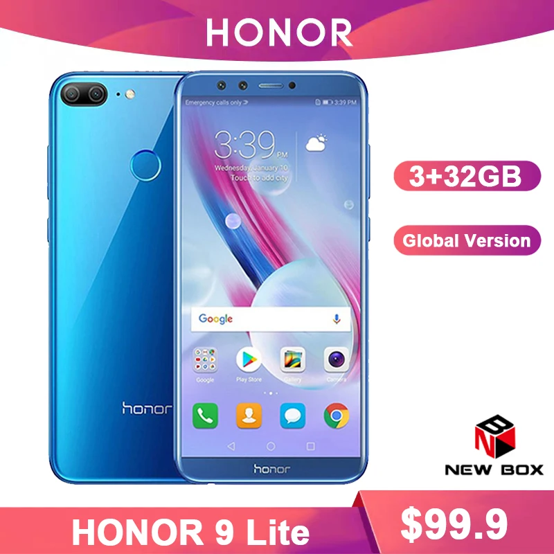 Honor 9 Lite мобильный телефон с восьмиядерным процессором ОЗУ 3 ГБ ПЗУ 32 5 65 дюйма 13 МП 2