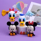 Набор из двух предметов Disney Q, Микки и Минни Маус, Дональд, Дак, Микки Маус, с цветами, ромашки, украшение для торта, одна пара