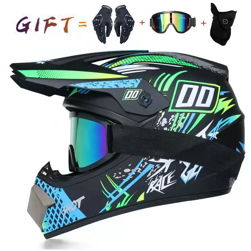 Защитный шлем для мотокросса Мотокросс эндуро горный кофейный гоночный