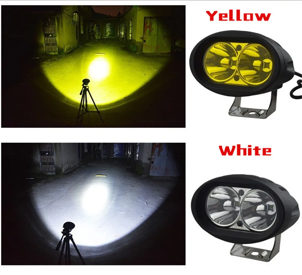 Двойной светодиодный светильник CARCTR для автомобиля дополнительный 20 Вт Овальный