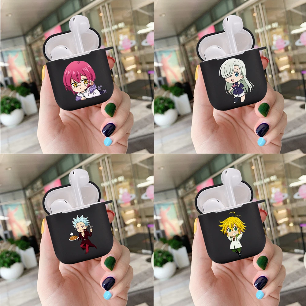

Silicone Cover for Airpods 1/2 Earphone Anime Seven Deadly Sins Cartoon Protector Fundas Airpods Case Air Pods Charging Box Bags