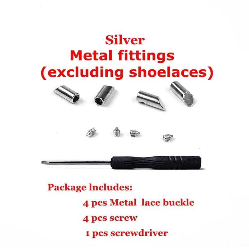 2pcs Silver 1 пара одноцветных полукруглых шнурков эластичные кружевные шнурки без галстука Детские Взрослые быстрые кроссовки без шнуровки обувные шнурки для шнуровки - Цвет: 2pcs Silver