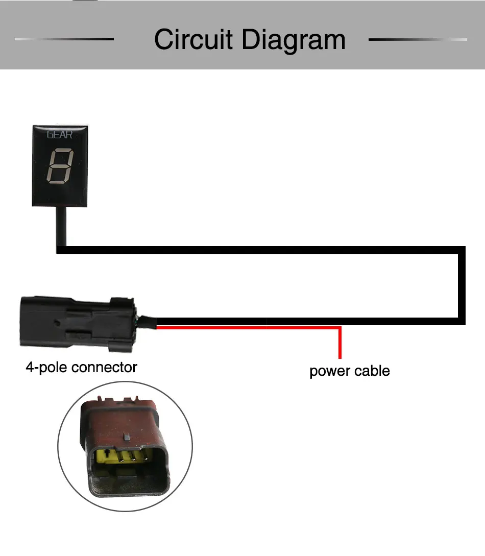 Alconstar-speed gear дисплей Indicator1-6 уровень для Ducati Кафе racer Monster 696 796 скремблер 400 Ecu штекер крепление с кронштейном
