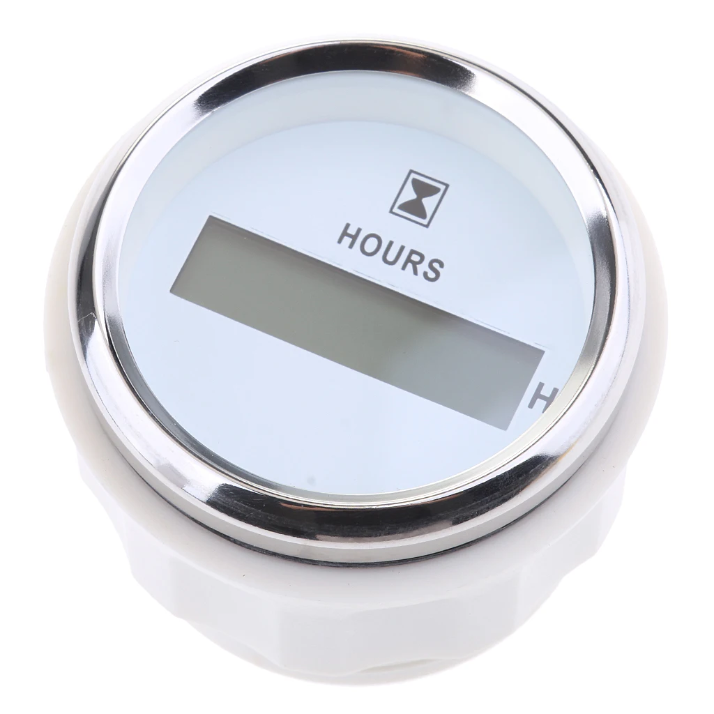 

Round Digital Hour Meter Hours Guage - 99999.9 LED Display - 52mm / 2 inch