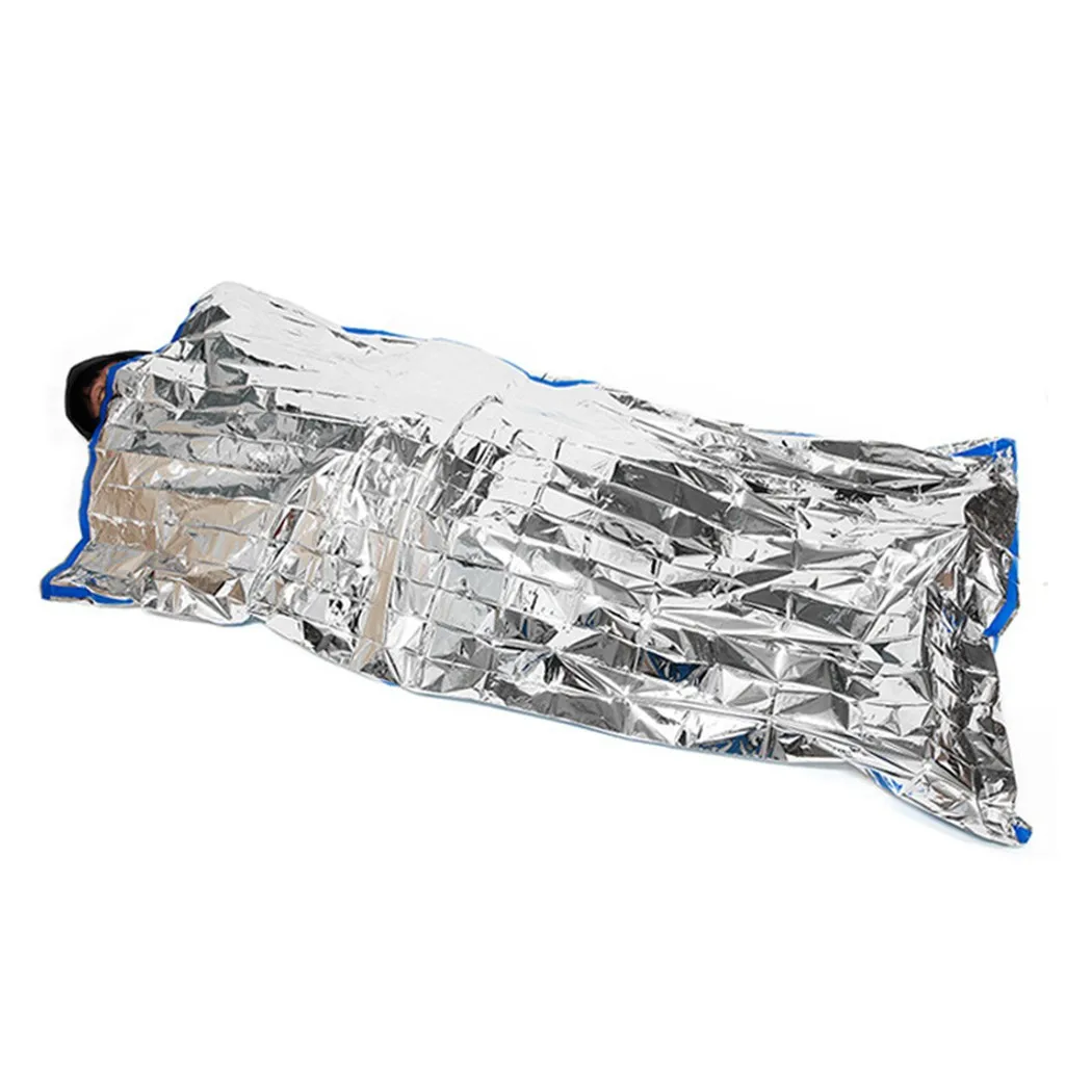 

Outdoor Camping Emergency Survival Bag Tent Blanket Sleeping Bag Reusable Reflective Shelter For Hiking Camping Hunting Boating
