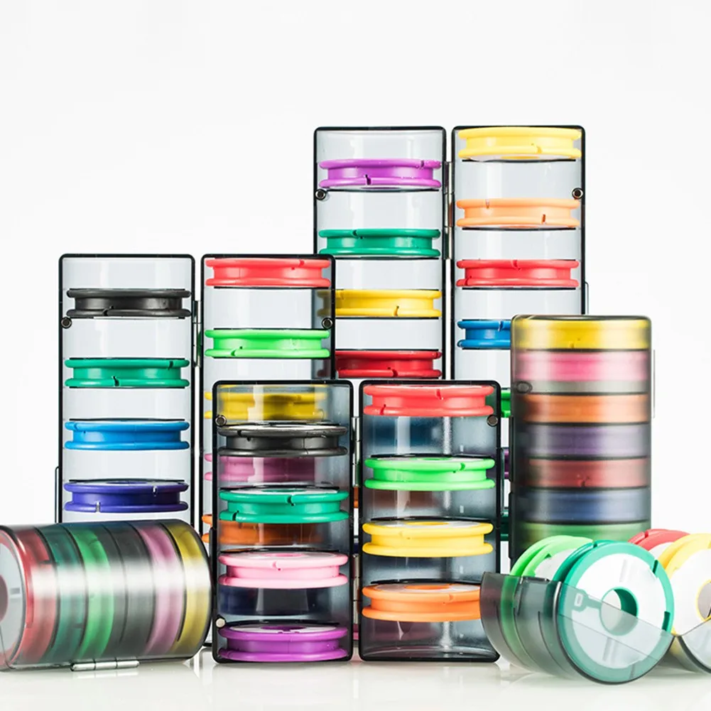 

Rainbow Fishing Main Line Box Fishing Tools 4-16 Spindle Silicone Main Spool Durable Fishing Main Line Box For Fishing Line