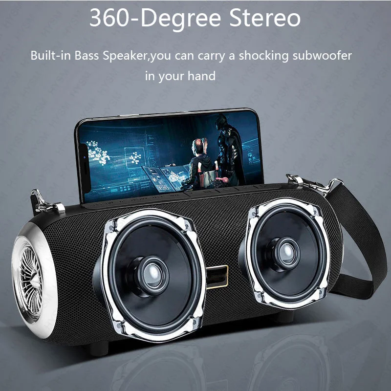 Мощная Беспроводная Bluetooth-Колонка портативная уличная Колонка Boom Box BT