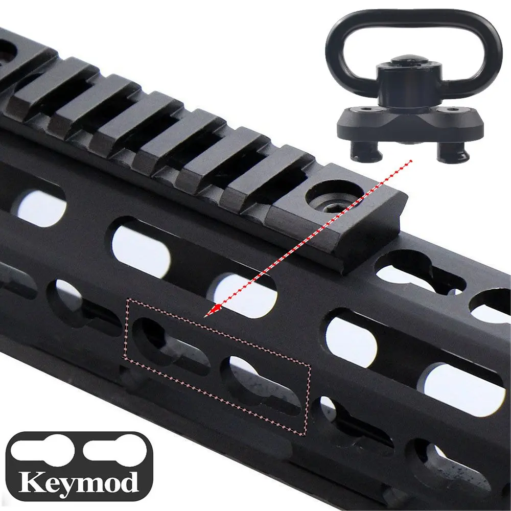QD Слинг поворотный адаптер крепление с Keymod база для AR15 поручень с шестигранным ключом насадка-адаптер принадлежности для охотничьего пистолета