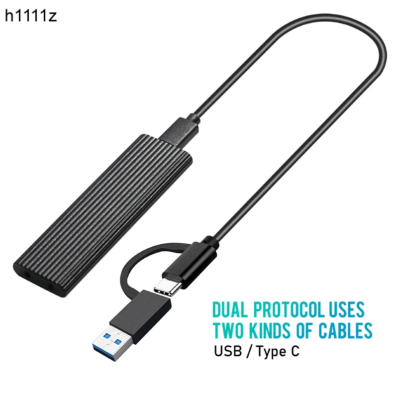 M.2 NVMe SSD Enclosure 10Gbps Dual Protocol M2 Case PCIE/ NGFF SATA Box with OTG Adapter for RTL9210B | Компьютеры и офис