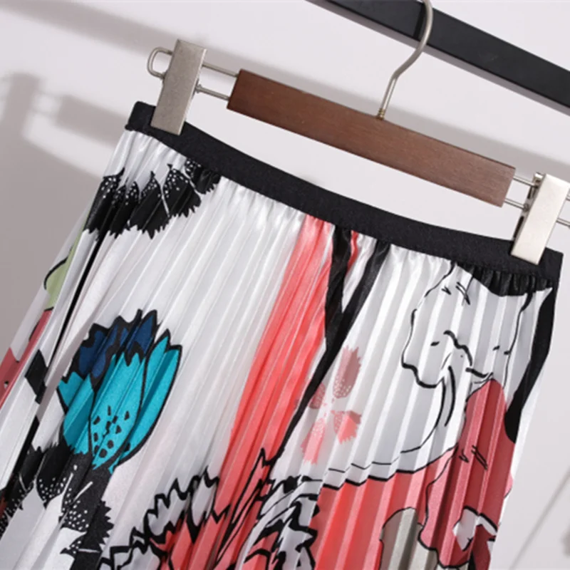 KINOMI 2020 новые весенние летние винтажные богемные плиссированные юбки с цветочным