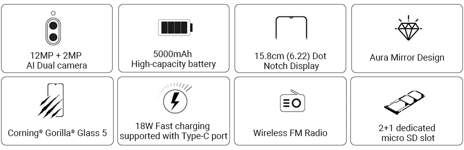 Мобильный телефон Xiaomi Redmi 8 с глобальной прошивкой, 4 Гб ОЗУ, 64 Гб ПЗУ, Восьмиядерный процессор Snapdragon 439, двойная камера 12 Мп, аккумулятор 6,2" 5000 мАч